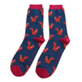 Mr Sparrow Bamboo Socks Squirrels Navy Mr Sparrow Bamboo Socks Squirrels Navy