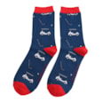Mr Sparrow Bamboo Socks Golfing Navy Mr Sparrow Bamboo Socks Golfing Navy