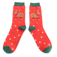 Mr Sparrow Bamboo Socks Christmas Capybara Red