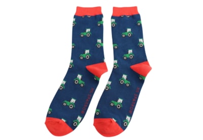 Mr Sparrow Bamboo Socks Tractor Navy Mr Sparrow Bamboo Socks Tractor Navy