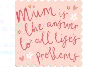 Ling Mothers Day Mum Papercut Type With Hearts & Daisy Ling Mothers Day Mum Papercut Type With Hearts & Daisy