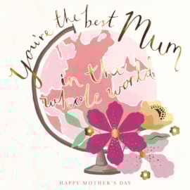Ling Mothers Day Mum Pink Floral Globe Ling Mothers Day Mum Pink Floral Globe