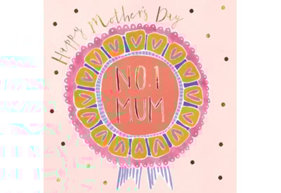 Ling Mothers Day No. 1 Mum Rosette Ling Mothers Day No. 1 Mum Rosette
