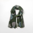 Multi Colour Tree Of Life Summer Scarf Olive Multi Colour Tree Of Life Summer Scarf Olive