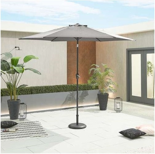 Nova Antigua Aluminium Parasol 3m Round Grey