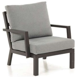 Nova Vogue Aluminium Lounge Chair Grey