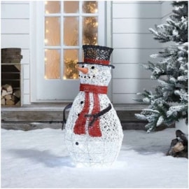 Rattan Snowman Figure (N3832TWW) Rattan Snowman Figure (N3832TWW)