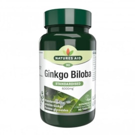 Natures Aid Ginkgo Biloba 6000mg 90s Natures Aid Ginkgo Biloba 6000mg 90s