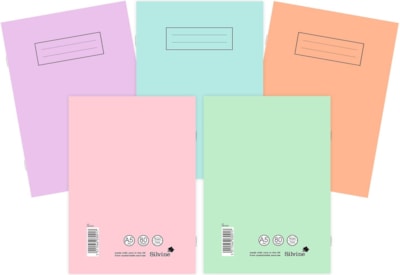 Silvine Pastel Notebook-80 Pages A5 Silvine Pastel Notebook-80 Pages A5