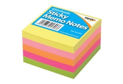 Tiger Neon Colours Sticky Memo Notes 3x3" Tiger Neon Colours Sticky Memo Notes 3x3"