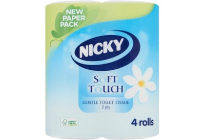 Nicky Soft Touch 4 Roll 4pk Nicky Soft Touch 4 Roll 4pk