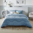 Night Lark Linen-effect Duvet Twilight Blue Single 10.5 Night Lark Linen-effect Duvet Twilight Blue Single 10.5