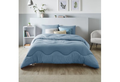 Night Lark Linen-effect Duvet Twilight Blue Single 10.5 Night Lark Linen-effect Duvet Twilight Blue Single 10.5