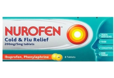 Nurofen Cold & Flu Relief Tablets 8's (RB454507)