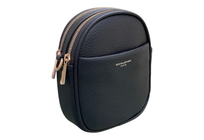 David Jones Pu Double Zip Sm X/body Bag Dk Blue David Jones Pu Double Zip Sm X/body Bag Dk Blue