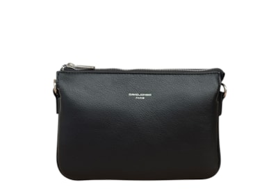 David Jones Triple Gusset Cross Body Bag Black