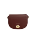 David Jones Pu Sml Full Flap Shoulder Bag Bordeaux