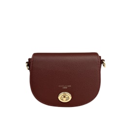 David Jones Pu Sml Full Flap Shoulder Bag Bordeaux