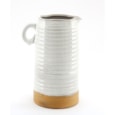 Sifcon Olive Grove Ribbed Jug Vase Small 14x20 Sifcon Olive Grove Ribbed Jug Vase Small 14x20