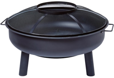 Black Metal Fire Pit 74cm Black Metal Fire Pit 74cm
