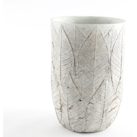 Sifcon Embossed Leaf Vase 12x18 Sifcon Embossed Leaf Vase 12x18