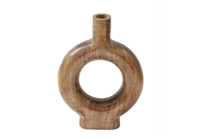 Sifcon Round Wooden Vase 19x25 Sifcon Round Wooden Vase 19x25