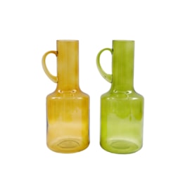 Sifcon Glass Vase With Handle 14x34 Sifcon Glass Vase With Handle 14x34