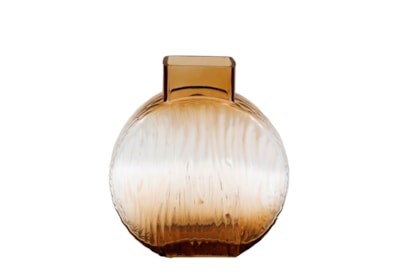 Sifcon Ribbed Glass Vase 20x21 Sifcon Ribbed Glass Vase 20x21