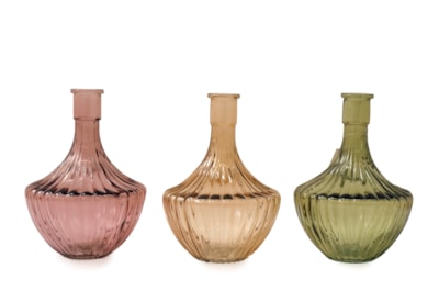 Sifcon Ribbed Glass Vase 15x25 Sifcon Ribbed Glass Vase 15x25