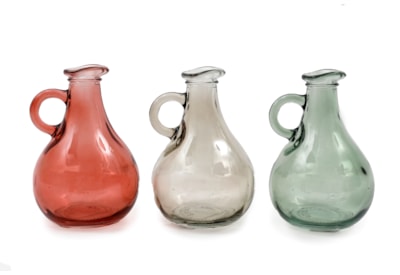 Sifcon Glass Vase w Handle 13.5cm Sifcon Glass Vase w Handle 13.5cm