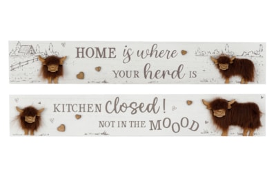 Sifcon Highland Cow Wall Plaque 60cm Sifcon Highland Cow Wall Plaque 60cm