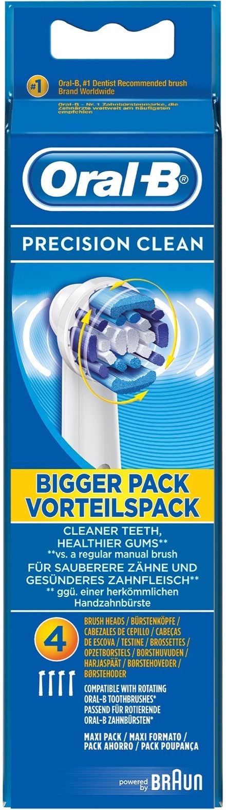 Oral B Replacement Brush Heads 4s (ORAEB20B4CM)