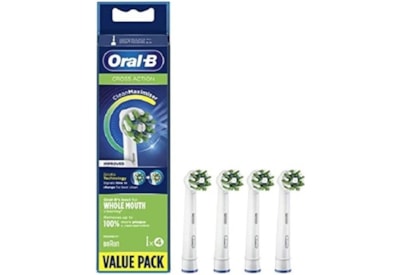 Oral B Replacement Cross Action Brush Heads 4s (ORAEB50B4CM)