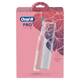 Oral B Pro3500 Rechargeable Tootbrush With Travel Case - Pink Oral B Pro3500 Rechargeable Tootbrush With Travel Case - Pink