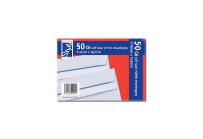 O/style Envelopes White S/s  C6 50s (STA001)