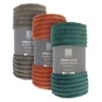 Ribbed Coral Throw Winter Colours Mix130x170cm 170cm Ribbed Coral Throw Winter Colours Mix130x170cm 170cm