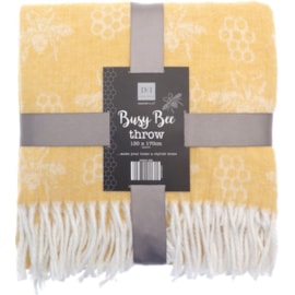 Busy Bee Throw Ochre 170cm Busy Bee Throw Ochre 170cm