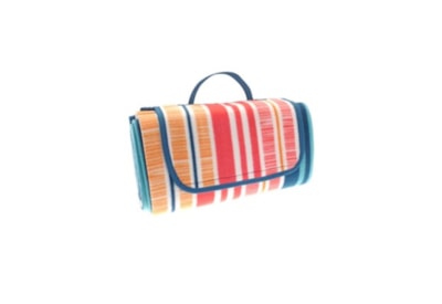 Textured Stripe Fleece Picnic Blanket 130cm Textured Stripe Fleece Picnic Blanket 130cm