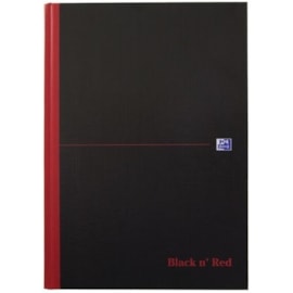 Oxford Black'n'red Casebound Ruled A4 (100080446)