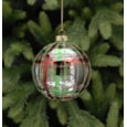 Festive Traditional Tartan Bauble 8cm Festive Traditional Tartan Bauble 8cm