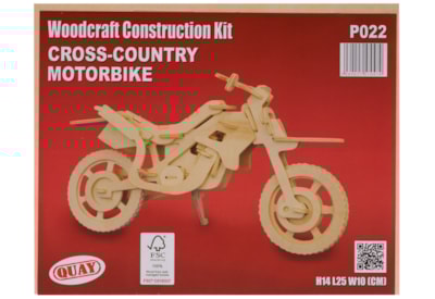 Cross Country Motorbike Woodcraft Construction Kit