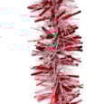 Festive Red Chunky/white Tinsel 200cmx10cm Festive Red Chunky/white Tinsel 200cmx10cm