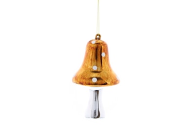 Festive Plastic Shiny Copper/silver Mushroom 11cm Festive Plastic Shiny Copper/silver Mushroom 11cm