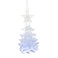 Festive Hanging Pale Lilac/iris Glitter Acrylic Pinecone/star 13cm Festive Hanging Pale Lilac/iris Glitter Acrylic Pinecone/star 13cm