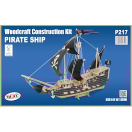 Pirate Ship Woodcraft Construction Kit