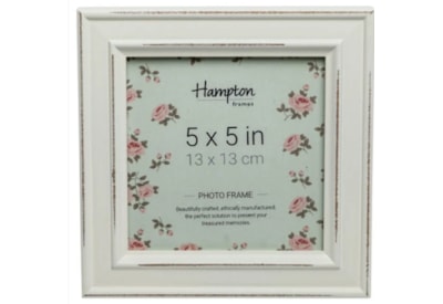 Hampton Frames Paloma Distressed Wood Frame White 5x5 Hampton Frames Paloma Distressed Wood Frame White 5x5