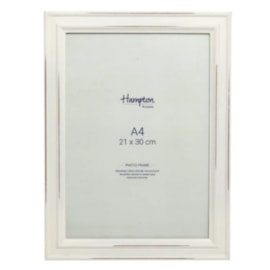 Hampton Frames Paloma Distressed Wood Frame White A4 (PAL3019A4W)