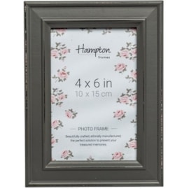 Hampton Frames Paloma Dstrssd Wood Frame Dark Grey 4x6" Hampton Frames Paloma Dstrssd Wood Frame Dark Grey 4x6"