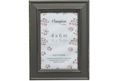 Hampton Frames Paloma Dstrssd Wood Frame Dark Grey 4x6" (PAL301946G)