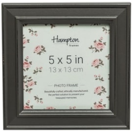 Hampton Frames Paloma Distressed Wood Frame Dark Grey 5x5" (PAL301955G)